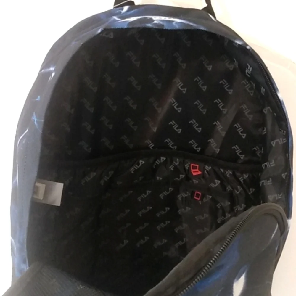 FILA BACKPACK BLUE BLACK TRAVEL CARRY-ON BAG MULTI-COMPARTMENT BOOKBAG NWT
